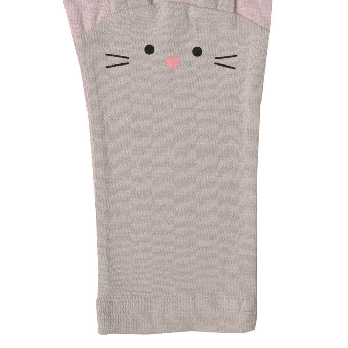 akachan honpo - 10分褲-動物立體耳朵-紫色