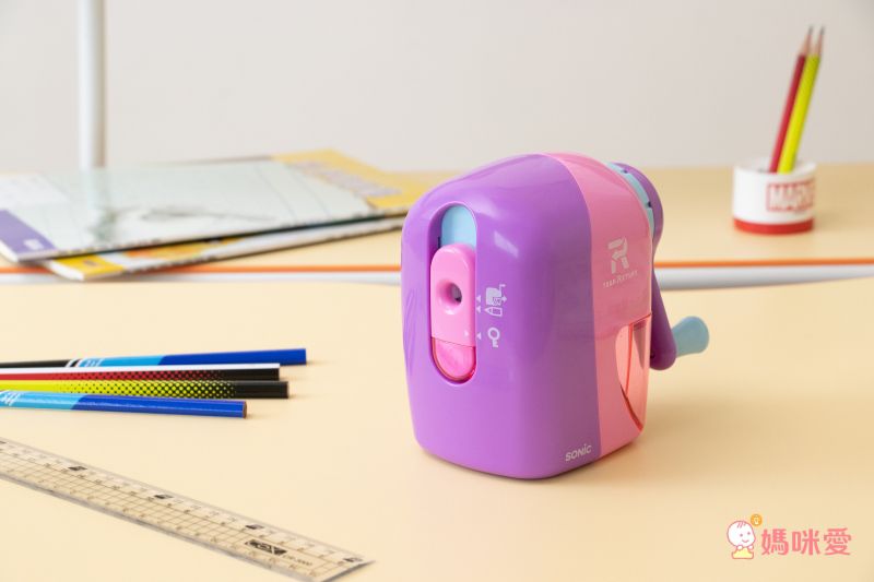 日本文具 SONIC - 自動彈出手動削鉛筆機-深藍