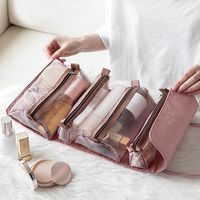 4in1萬用折疊化妝包-落櫻粉