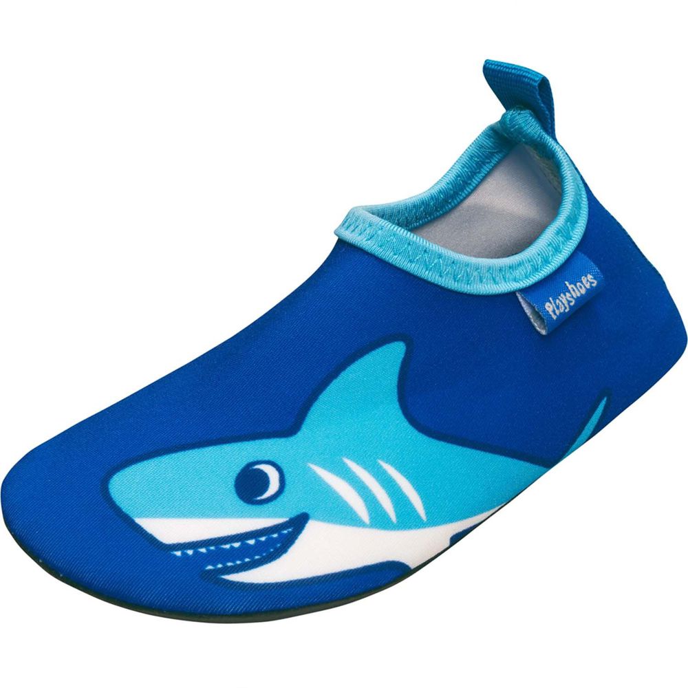 德國Playshoes - 抗UV水陸兩用沙灘懶人童鞋-鯊魚