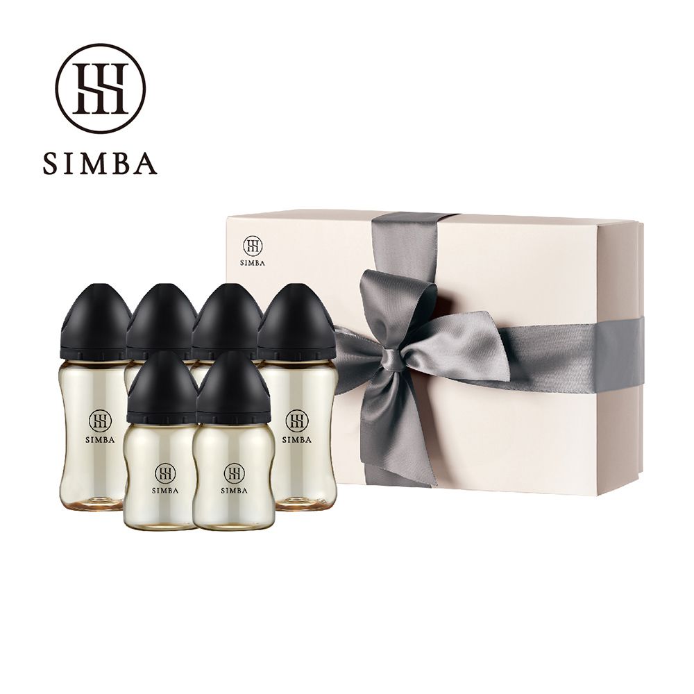 蘊蜜鉑金PPSU寬口奶瓶禮盒-蒔黑