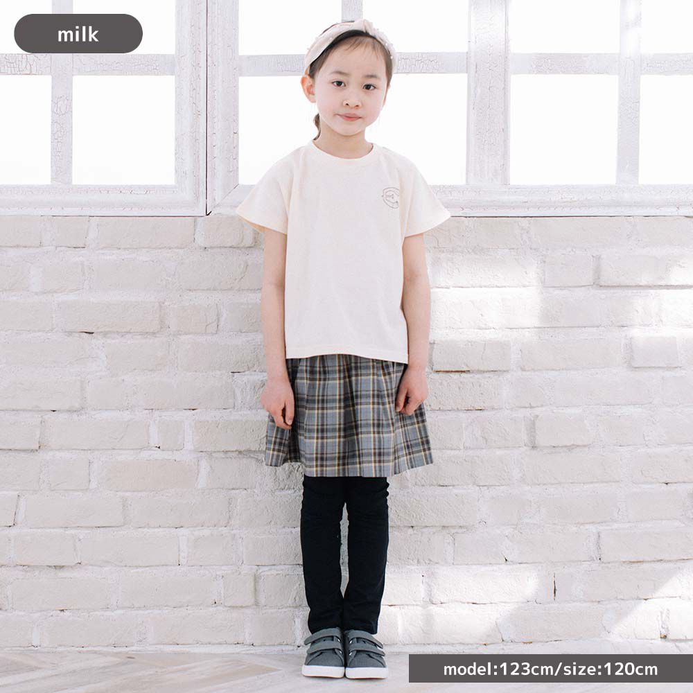 日本 ma lalumiere store - 純棉手繪風素雅短袖上衣-腳踏車-薄荷綠