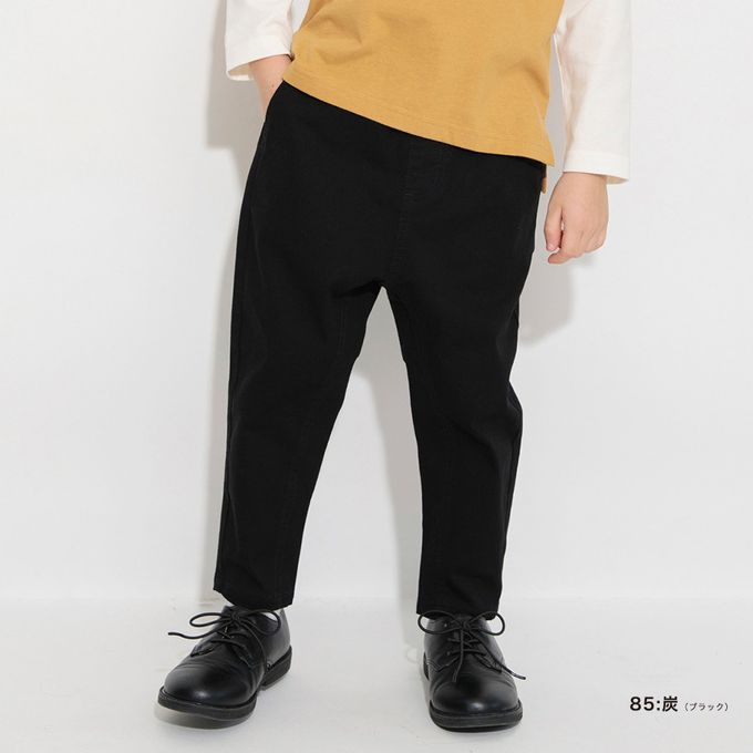 日本 BRANSHES - 大好評彈性錐形長褲-直條紋-海軍深藍