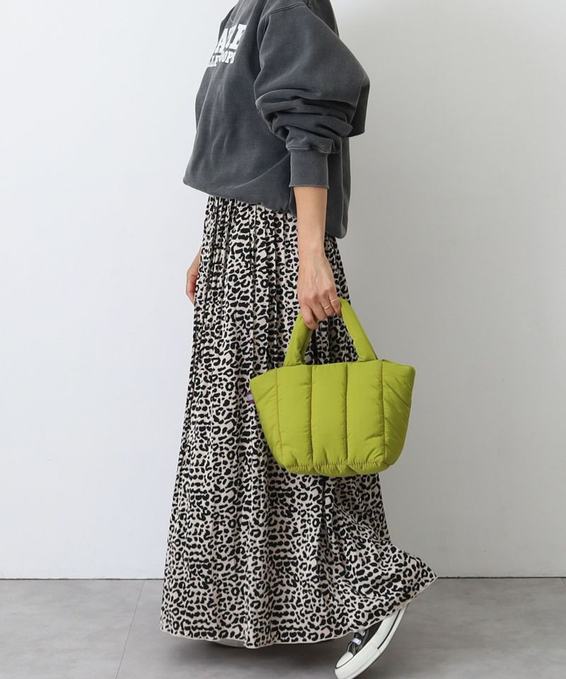 日本 COOCO - 衍縫鋪棉雲朵手提包-亮橘 (W20*H18*D14cm)