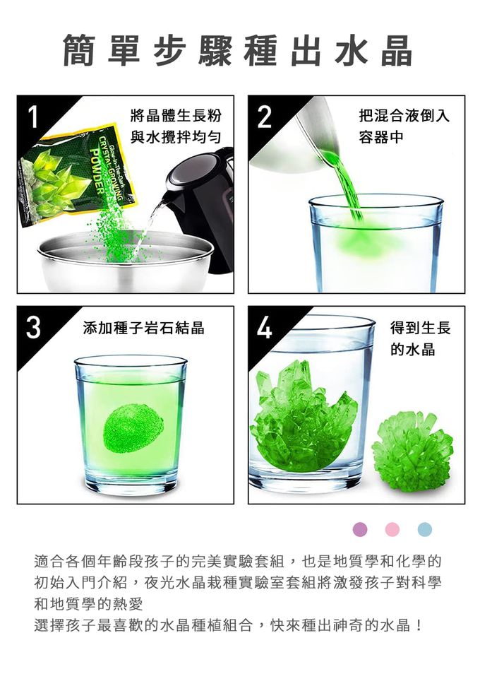 NATIONAL GEOGRAPHIC - 國家地理頻道 晶透奇蹟(夜光水晶栽種實驗室)-附螢石水晶1入