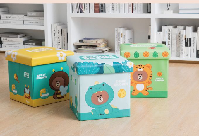 YODA - 福利品 LINE FRIENDS熊大造型收納箱-蜜蜂款