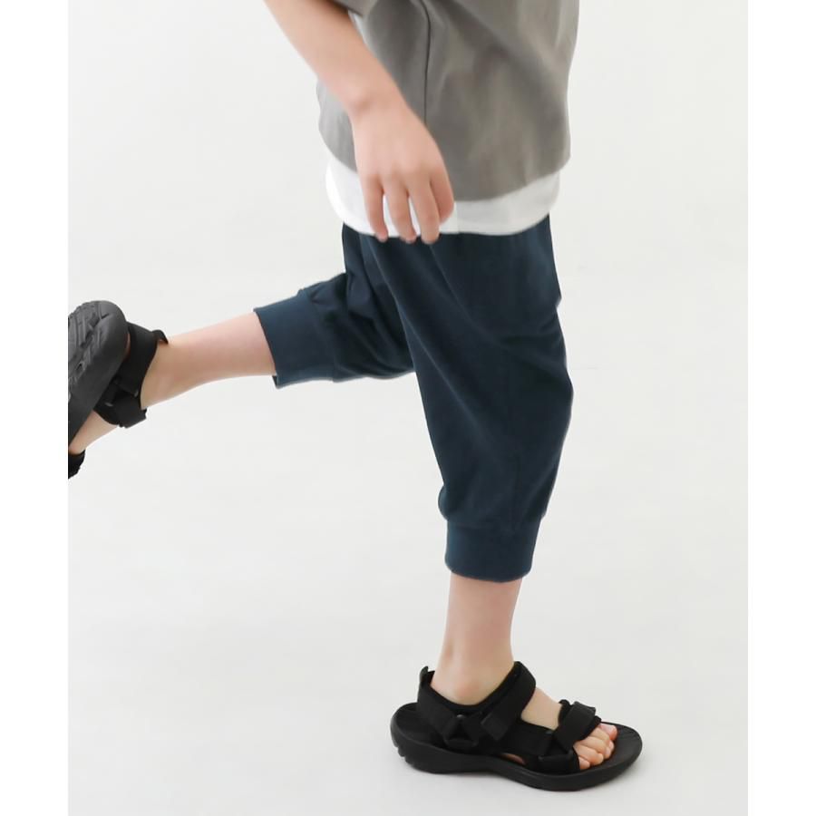 日本 devirock - 百搭舒適下擺束口七分褲-灰綠