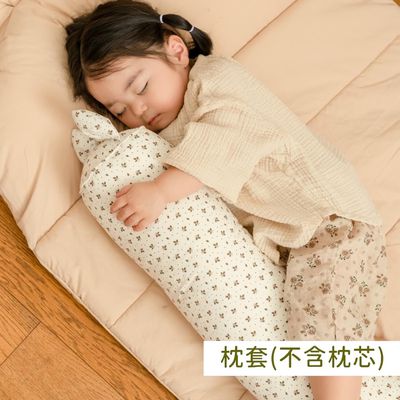 韓國 Hello HiZoo - 手工製純棉柔感兒童長條抱枕套-Hi Cat 貓耳 (14x85cm)