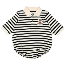 akachan honpo - 外出有領包屁衣-黑色
