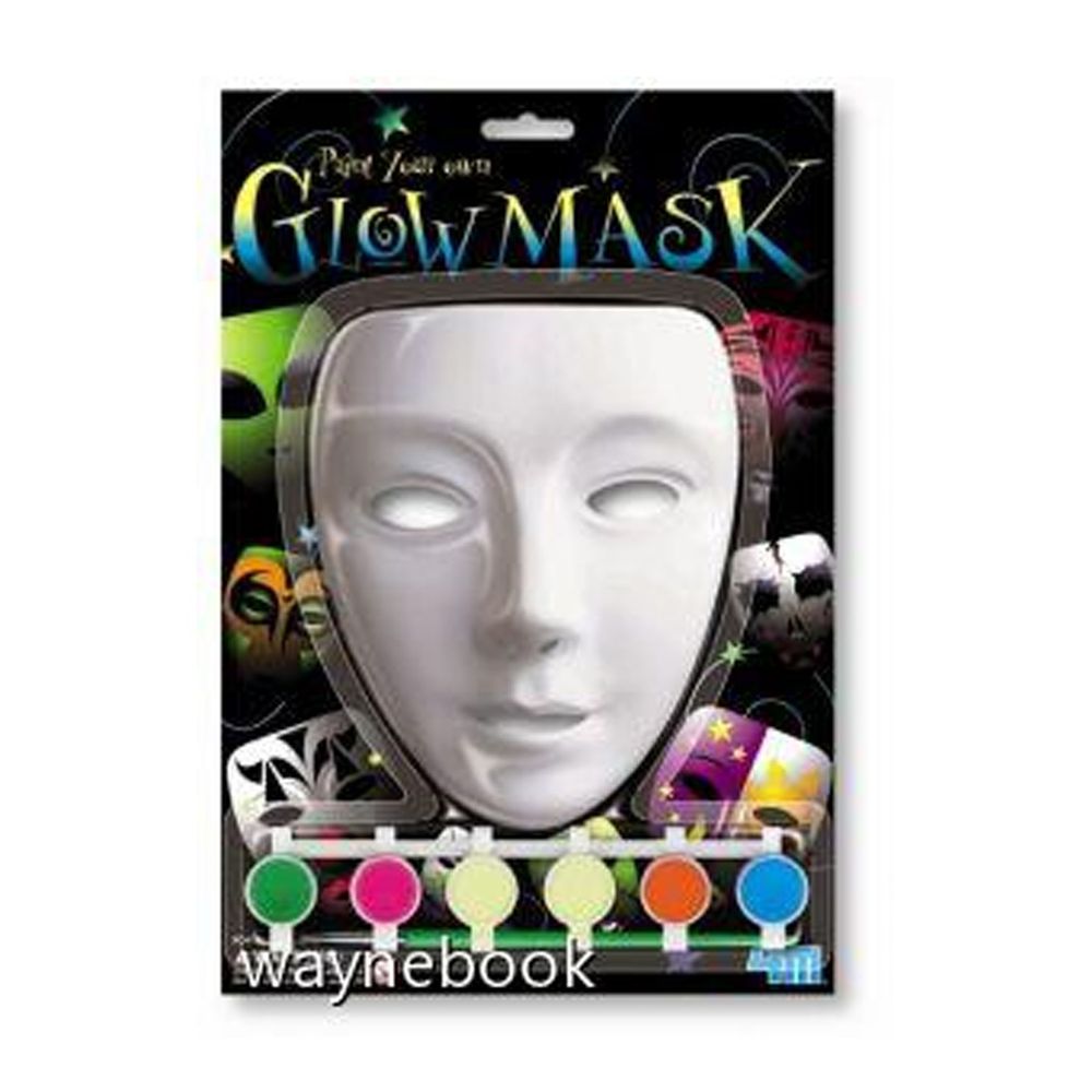 香港4M創意玩具 - 百變螢光面具 Paint your own glow mask