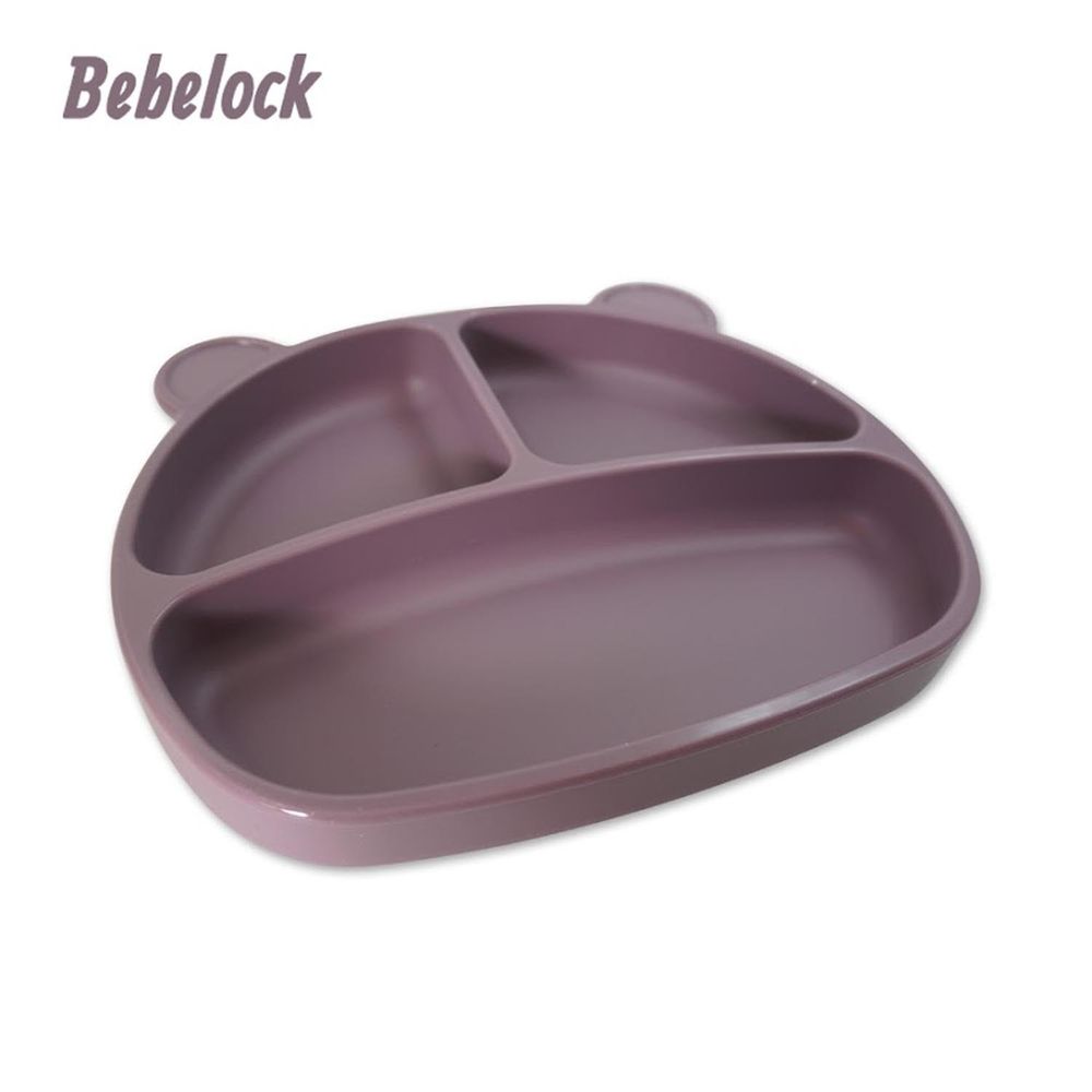 韓國BeBeLock - 吸附型重磅餐盤-星辰紫