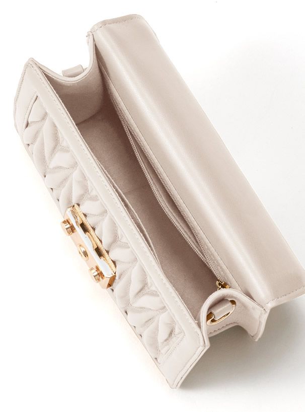 日本 GRL - 立體抓皺金屬小方包/側背包-凱莉綠 (F)