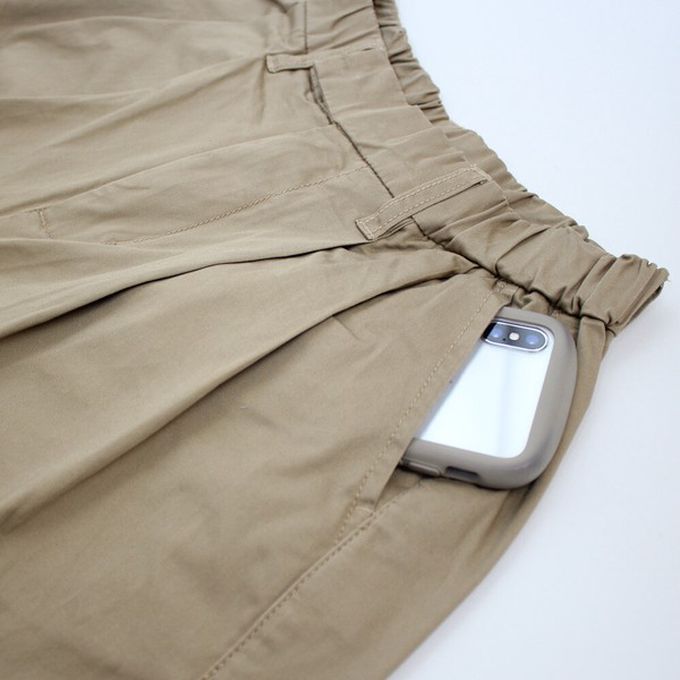 日本女裝代購 - [熱銷款] 超藏肉休閒錐形美腿褲-卡其