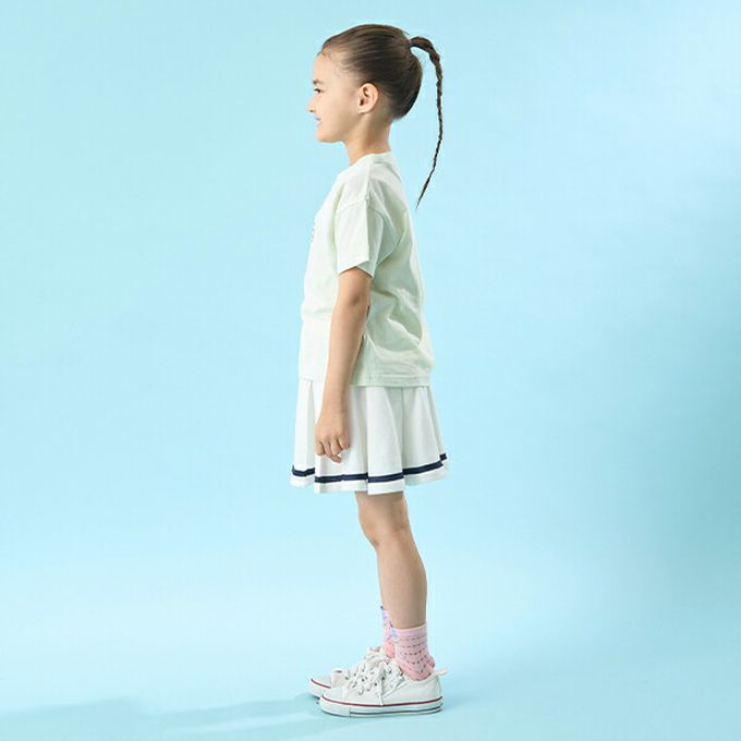 日本 Lycee mine - 水手風百摺短裙-(內襯安全褲)-粉紅