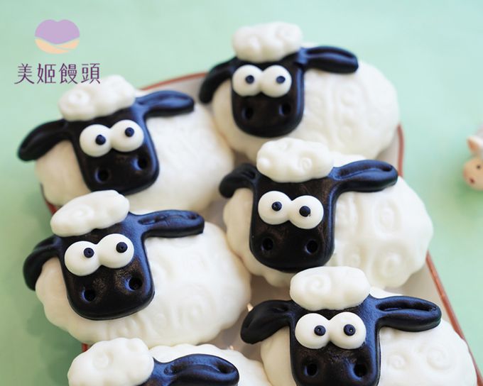 美姬饅頭 - 羊咩咩鮮乳造型饅頭-35g*6顆