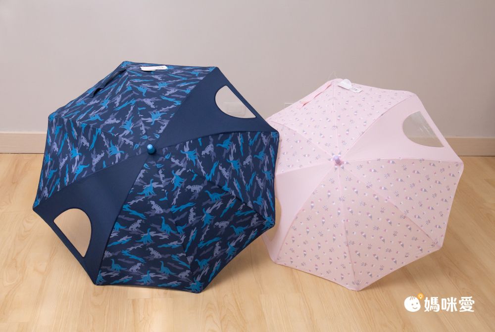 akachan honpo - 透明窗雨傘-冰淇淋-粉紅色