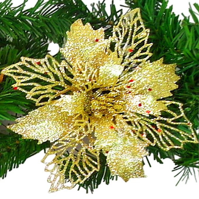 MODACore 摩達客 - 摩達客台製9呎(270cm)聖誕裝飾樹藤條 (紅金色系) (可彎曲調整/可掛門邊/窗邊/牆沿) 本島免運費