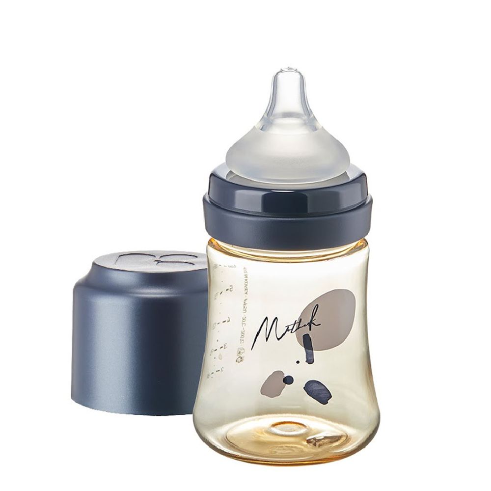MOTHER-K - 頂級PPSU奶瓶PPSU奶瓶-無附奶嘴-消光藍-180ML