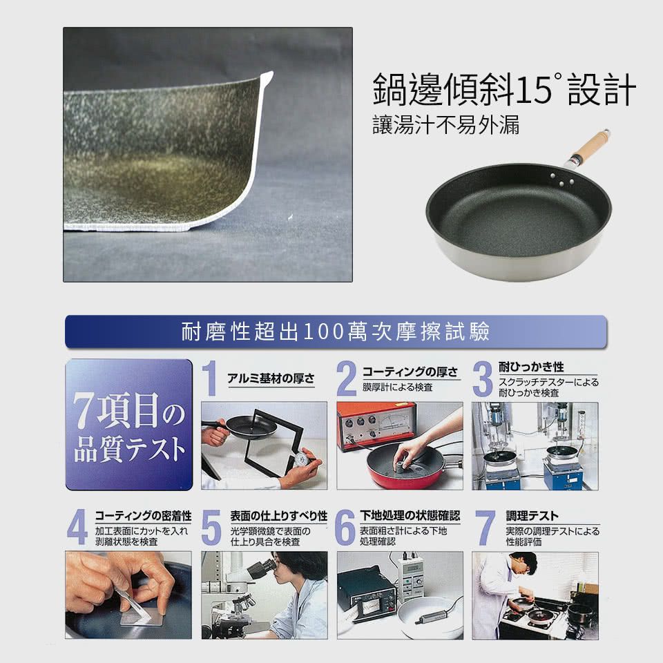 日本北陸 hokua - Mystar 黑金鋼不沾平底鍋-30cm