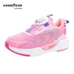 GOODYEAR - 固特異 暗夜先鋒 童鞋 旋轉扣夜光運動鞋 GAKR48413-緩震大底-粉-22~24.5cm