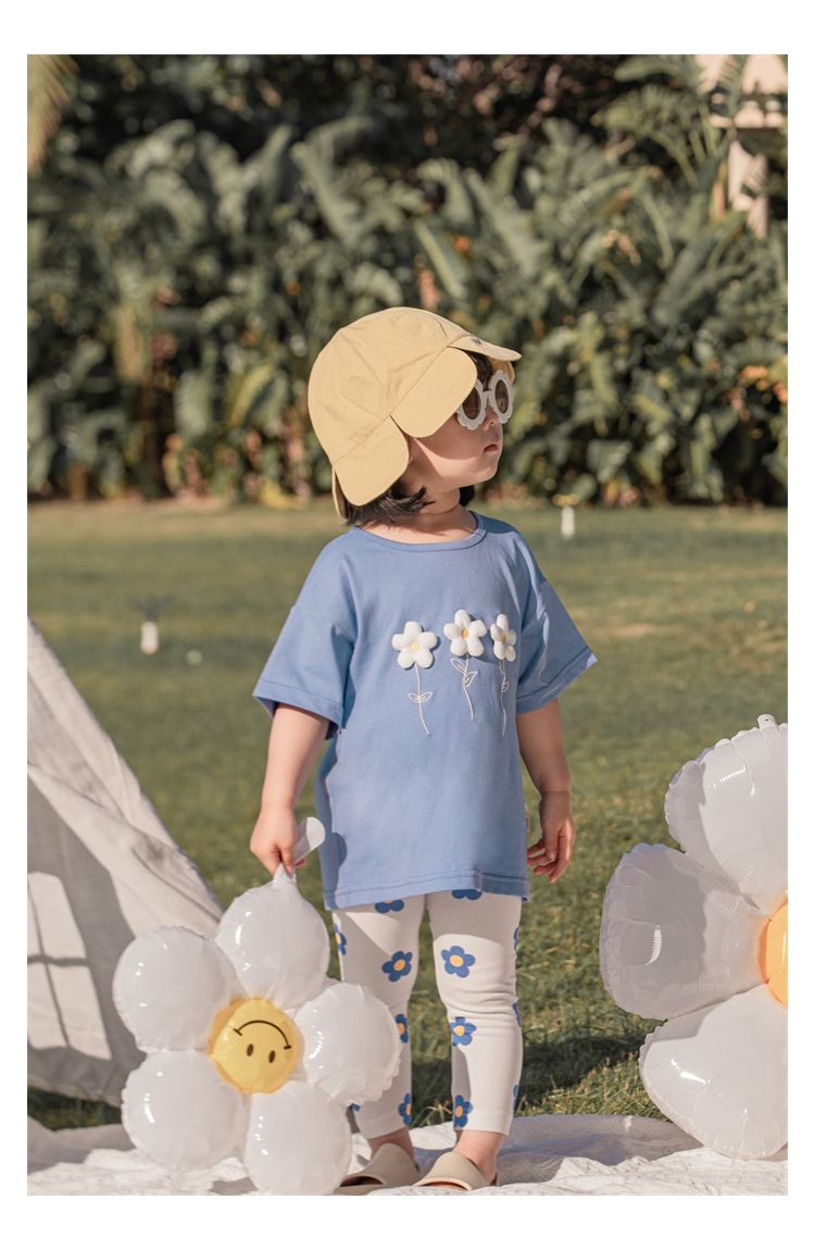 純棉立體圓領休閒短袖上衣-愛心-粉色