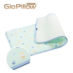 韓國 GIO Pillow - 超透氣排汗嬰兒床墊M號120X60cm(中床)-水手熊藍