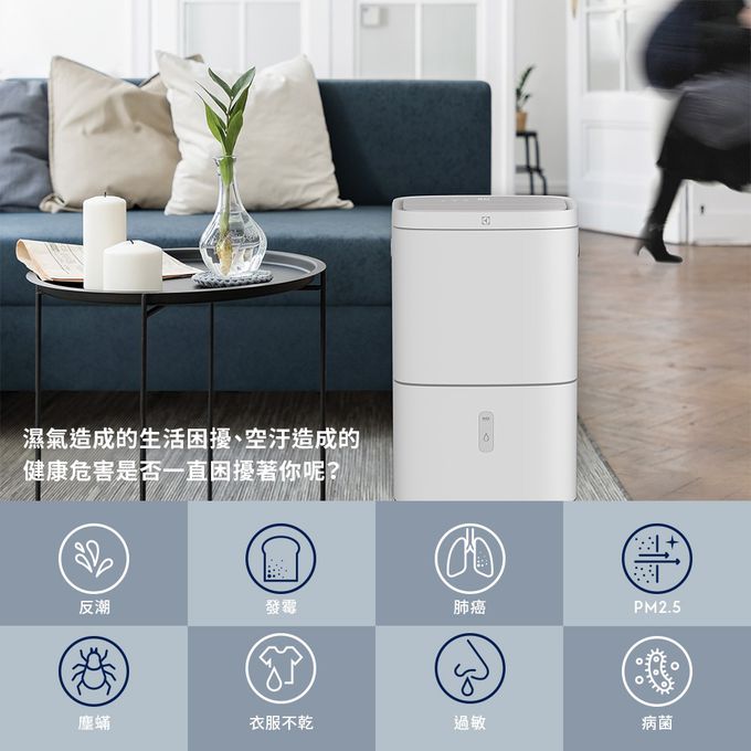Electrolux 伊萊克斯 - 極適家居系列700 清淨除濕機-EDH14TRBW2-白-14L