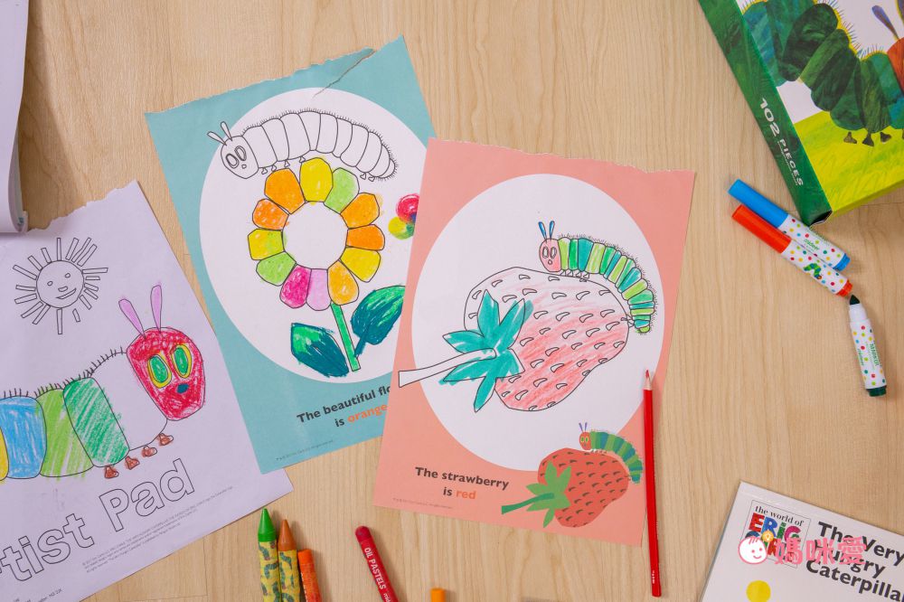 暢銷繪本聯名！好餓的毛毛蟲 x MIDEER 可水洗彩色筆、蠟筆
