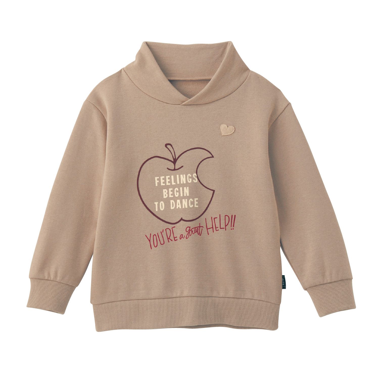 日本千趣會 - GITA 純棉裏起毛防風高領上衣-英文字-紫