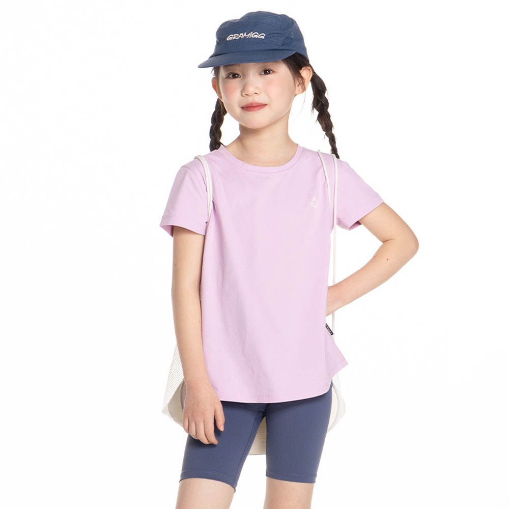 吸濕排汗速乾運動短袖上衣-櫻花粉