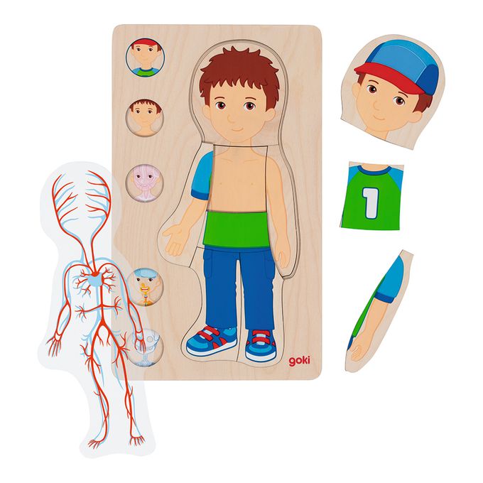 goki人體探索拼圖-男孩