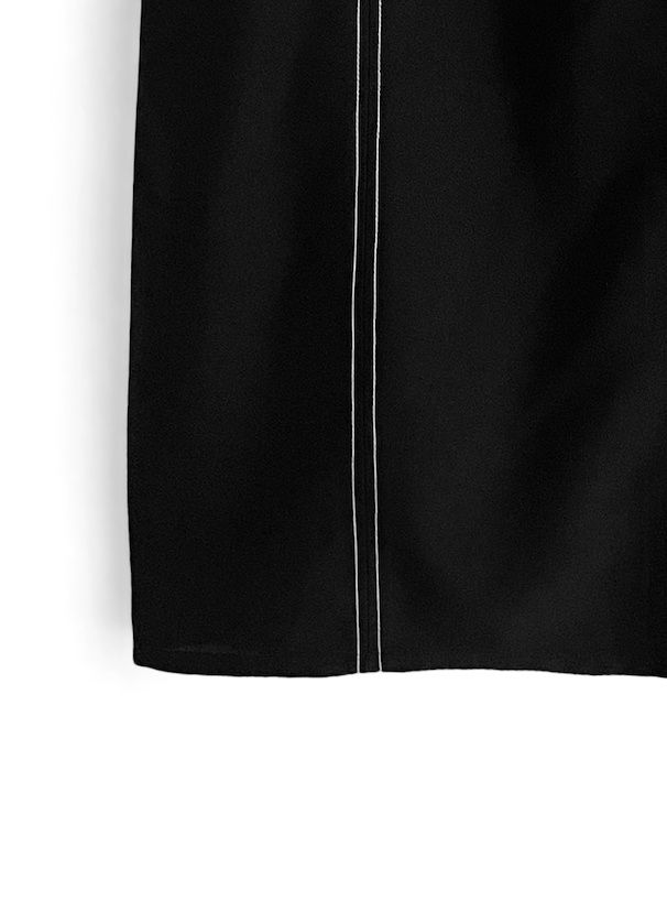 日本 GRL - 復古拷克車邊吊帶裙-黑