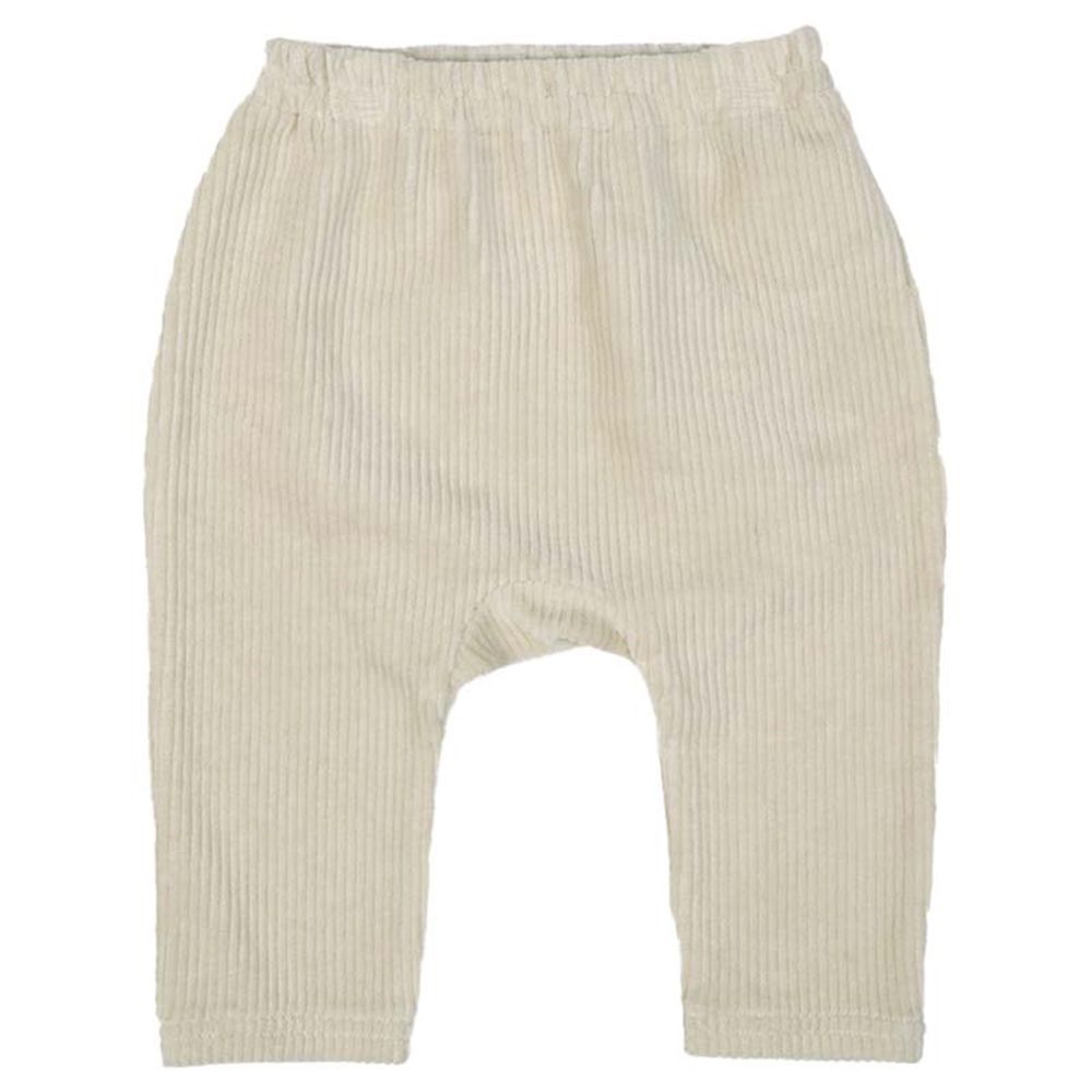 經典造型屁屁褲-燈心絨-象牙白色