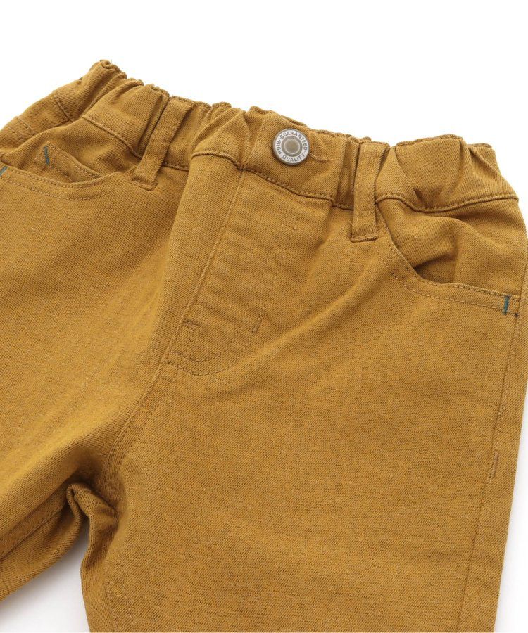 日本 BREEZE - 內刷毛輕量彈力直筒長褲-酒紅