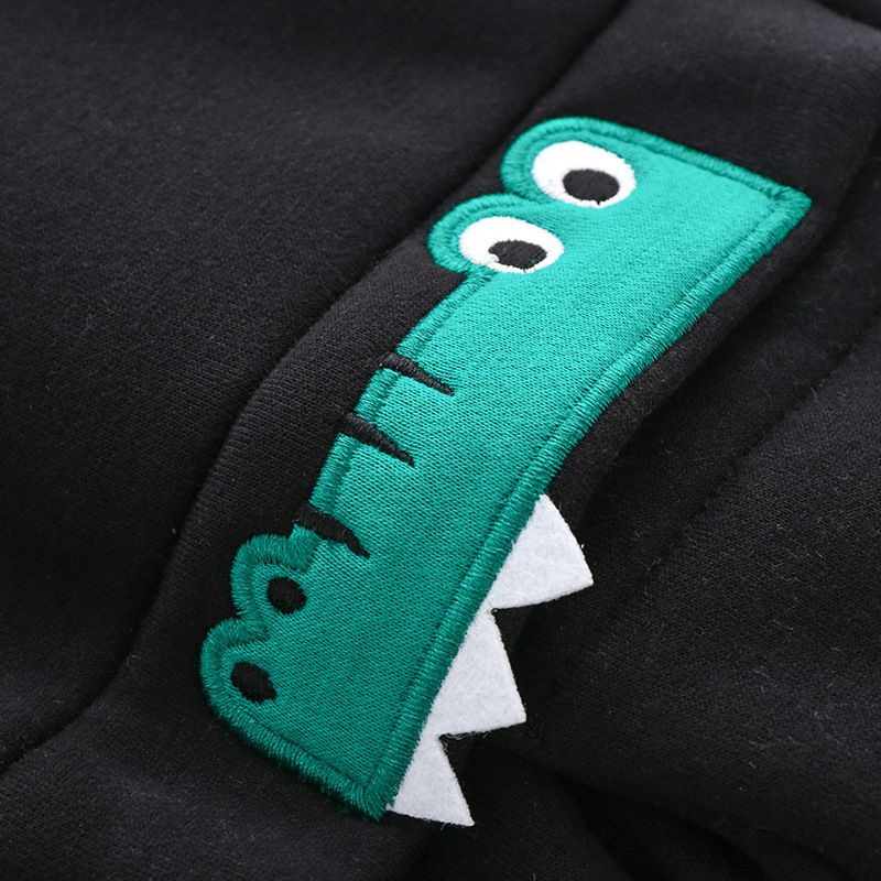 薄絨腰鬆緊休閒保暖束口長褲-鱷魚嘴嘴-灰色