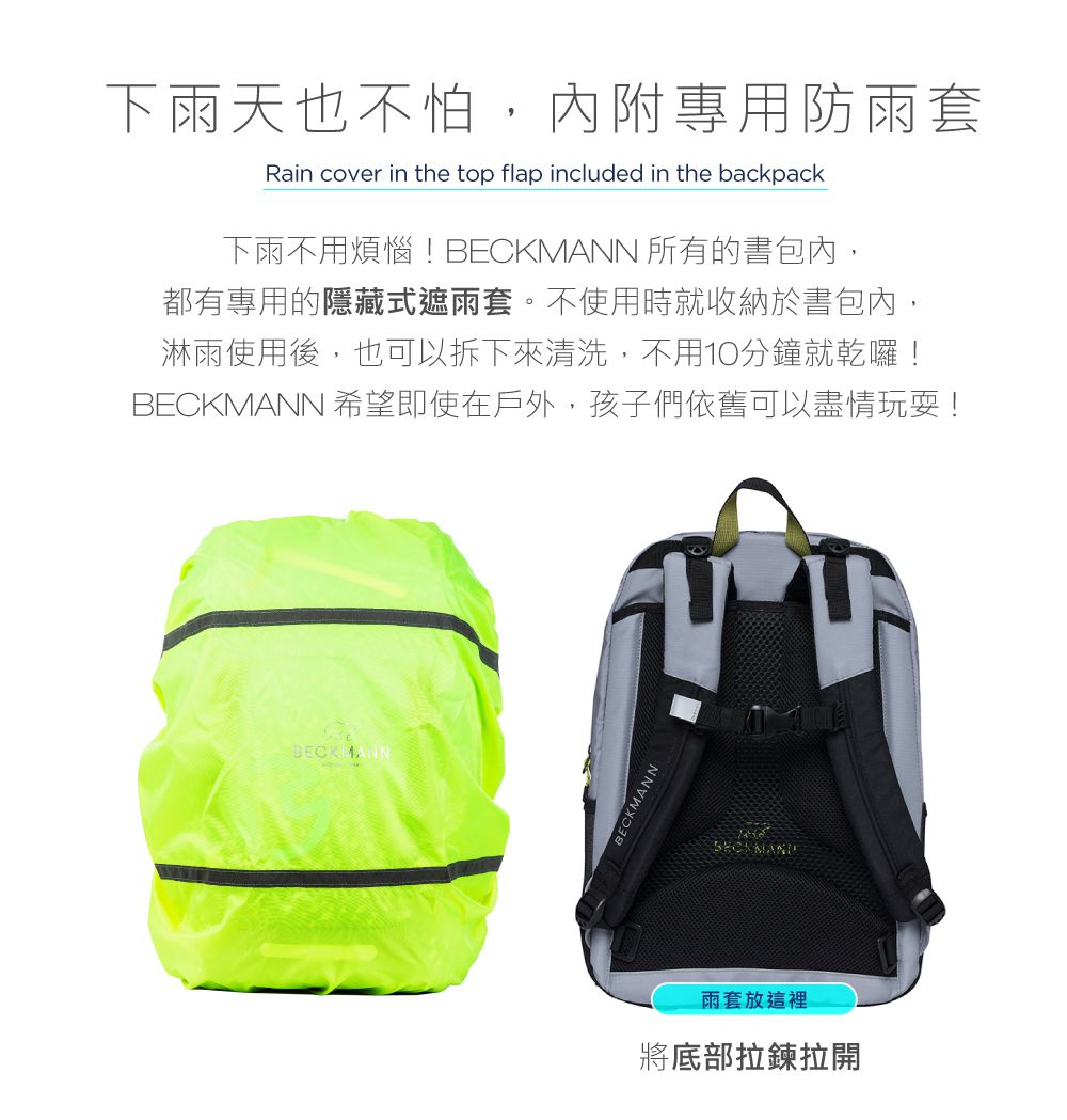 Beckmann - Sport Junior 護脊書包 30L-灰迷彩2.0