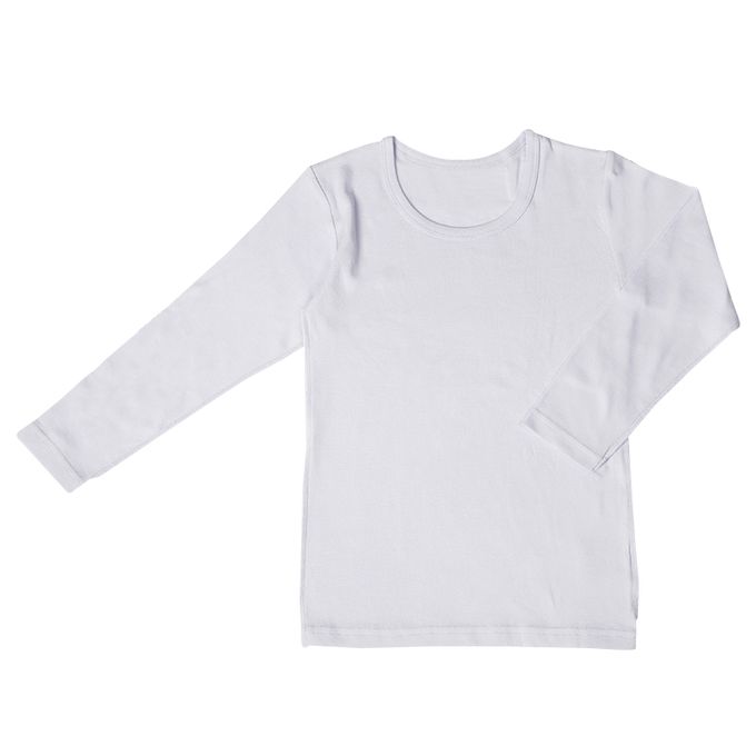 akachan honpo - 長袖圓領速乾上衣-2件組 電車-淺藍色