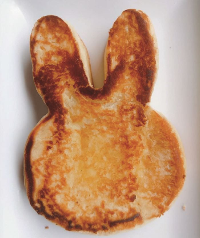 熱樂煎 - 動物造型厚片生吐司-原味貓咪