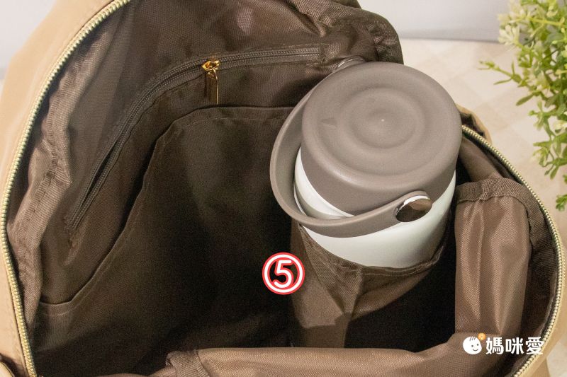 日本 polkapolka - 休閒風 10口袋收納輕量後背包-奶茶棕