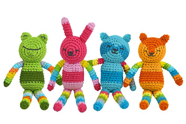 美國 green sprouts - 小綠芽寶寶安全有機棉玩具-綠青蛙