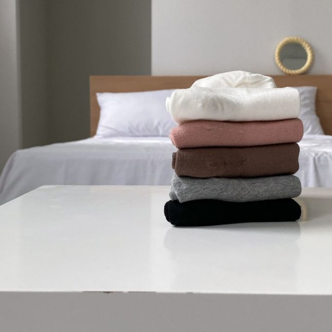 韓國Marian - 三隻毛毛熊中筒襪-棕色 (Free)