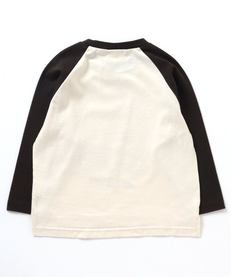 日本 BREEZE - 復古老爺車美式印花長袖上衣-可可x炭黑