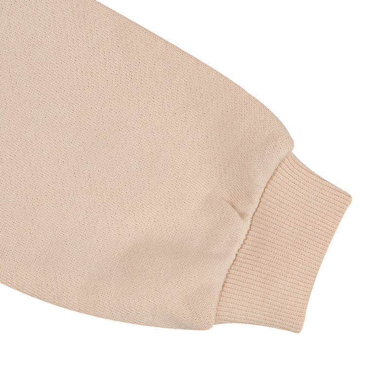 akachan honpo - 連帽外套-毛圈內裡-淺卡其色