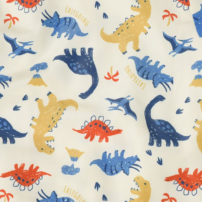 akachan honpo - 防風外套-恐龍-米白色