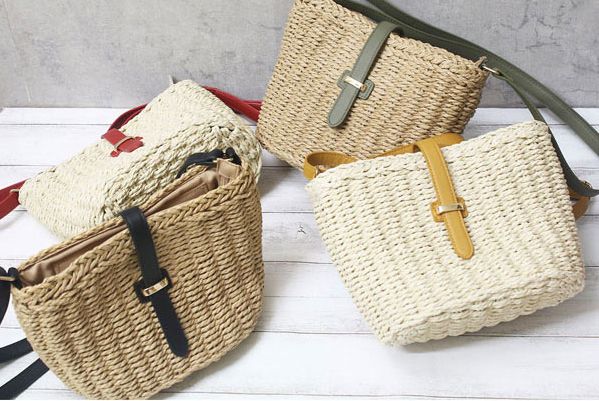 日本妞夏日最愛。草編包Ｘ編織包