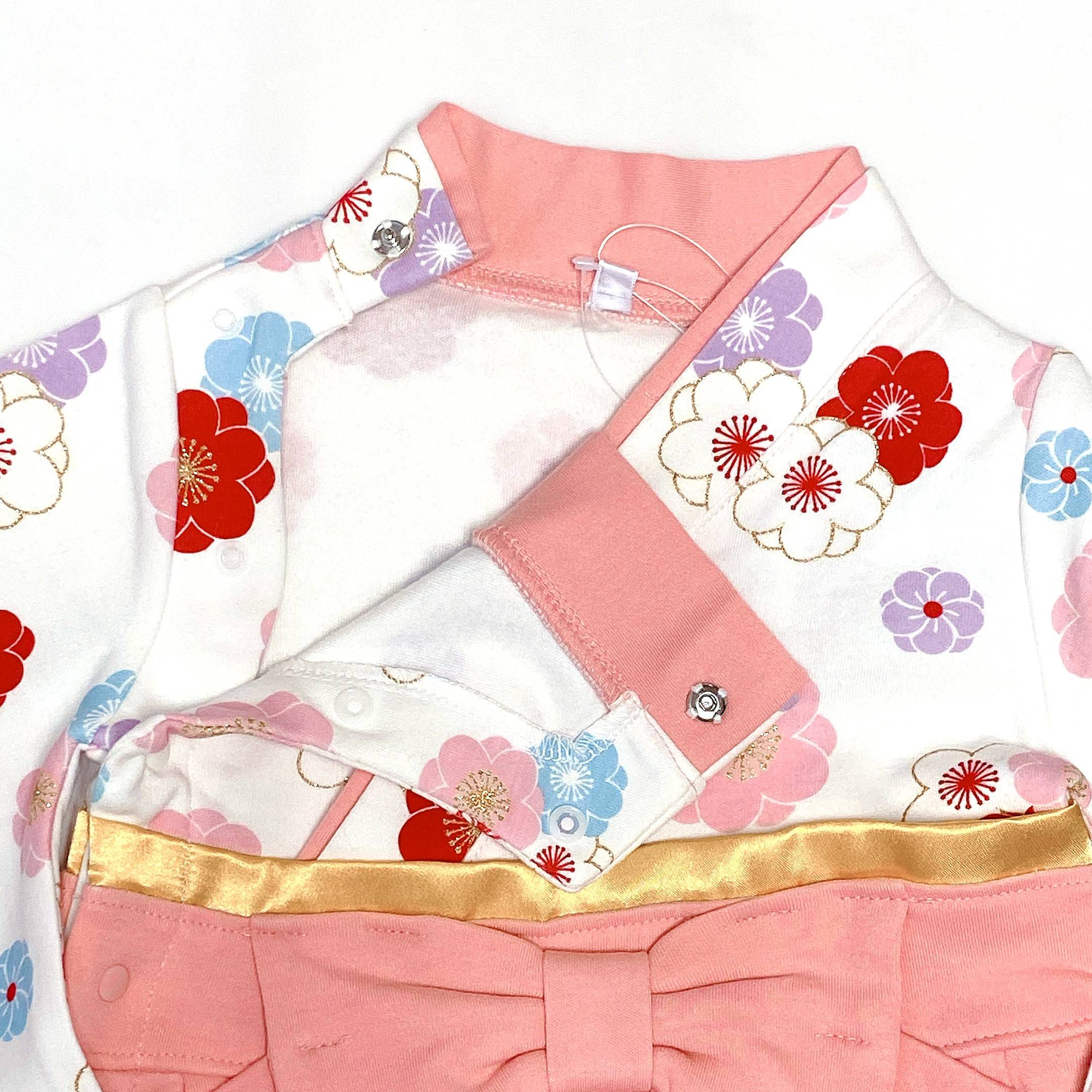 akachan honpo - 袴連身衣-粉紅色