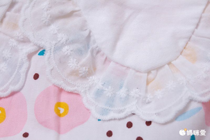 復古娃娃領純棉連身短袖洋裝-藍色花朵