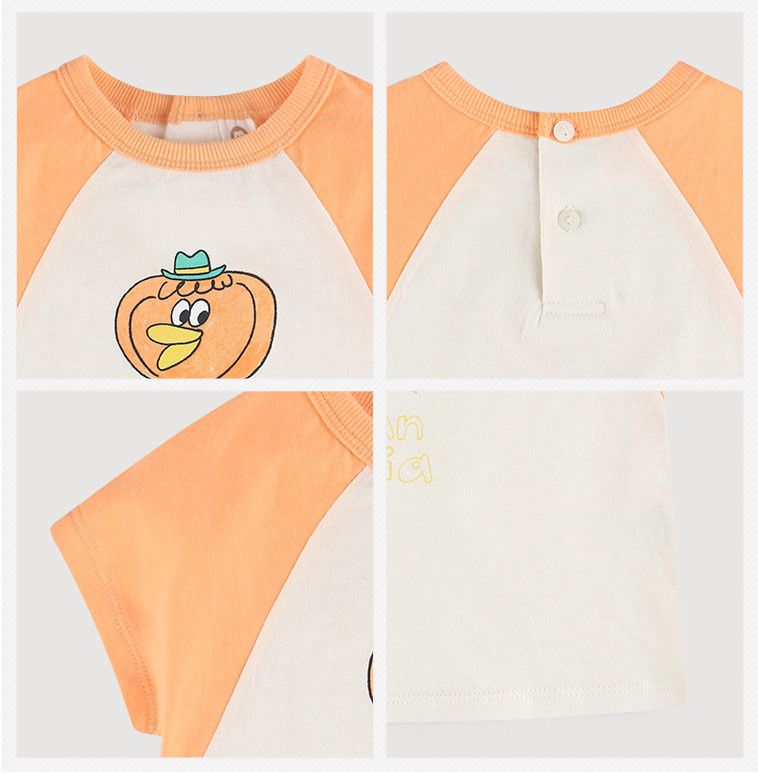 韓國 milk mile - 南瓜大嘴鳥圖案上衣-薄荷綠