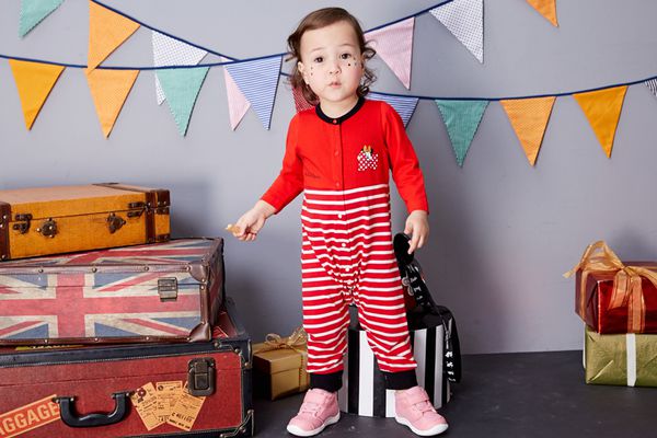 麗嬰房 Disney - baby 米妮系列躲貓貓連身裝-紅色