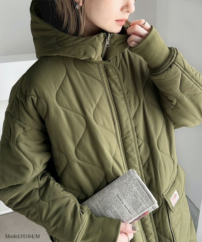 日本 Classical Elf - 超強8way 聯名雙面絎縫寬版外套(帽可拆)-軍綠